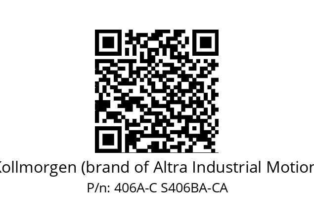   Kollmorgen (brand of Altra Industrial Motion) 406A-C S406BA-CA