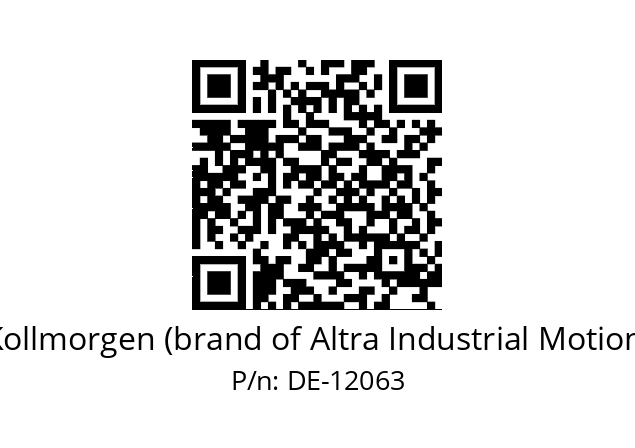   Kollmorgen (brand of Altra Industrial Motion) DE-12063