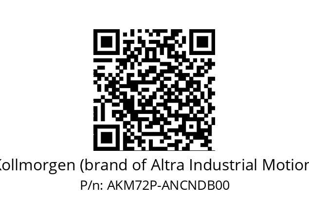   Kollmorgen (brand of Altra Industrial Motion) AKM72P-ANCNDB00