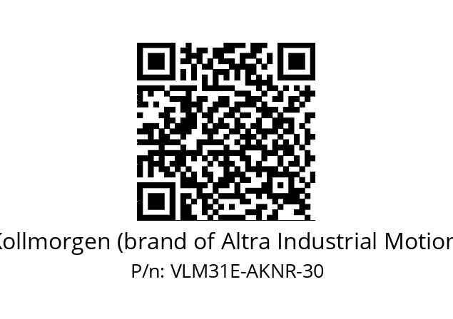   Kollmorgen (brand of Altra Industrial Motion) VLM31E-AKNR-30