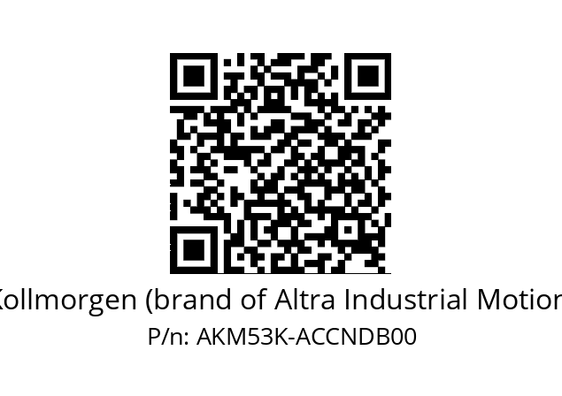   Kollmorgen (brand of Altra Industrial Motion) AKM53K-ACCNDB00