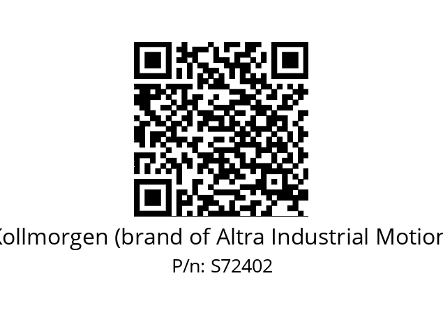   Kollmorgen (brand of Altra Industrial Motion) S72402