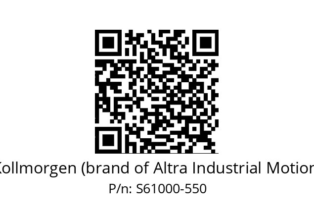   Kollmorgen (brand of Altra Industrial Motion) S61000-550