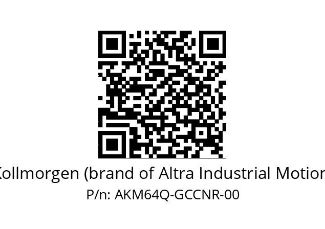   Kollmorgen (brand of Altra Industrial Motion) AKM64Q-GCCNR-00