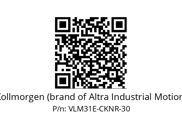   Kollmorgen (brand of Altra Industrial Motion) VLM31E-CKNR-30