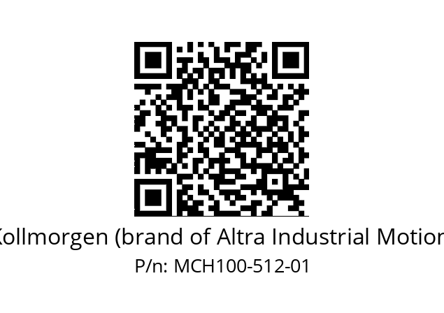   Kollmorgen (brand of Altra Industrial Motion) MCH100-512-01