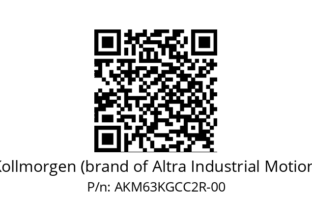   Kollmorgen (brand of Altra Industrial Motion) AKM63KGCC2R-00