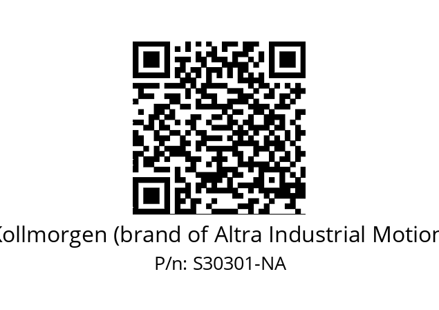   Kollmorgen (brand of Altra Industrial Motion) S30301-NA