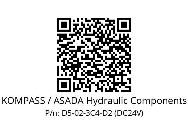   KOMPASS / ASADA Hydraulic Components D5-02-3C4-D2 (DC24V)