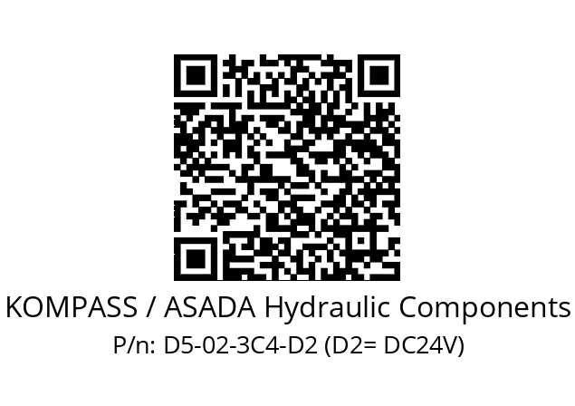   KOMPASS / ASADA Hydraulic Components D5-02-3C4-D2 (D2= DC24V)