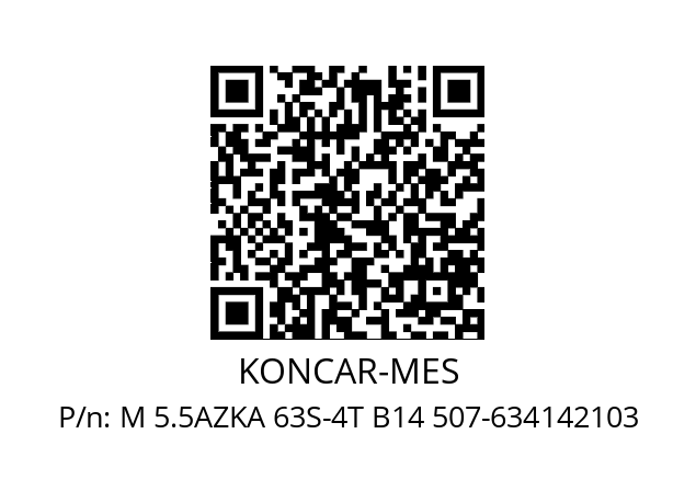   KONCAR-MES M 5.5AZKA 63S-4T B14 507-634142103