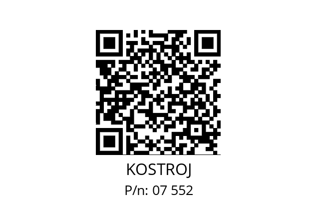   KOSTROJ 07 552