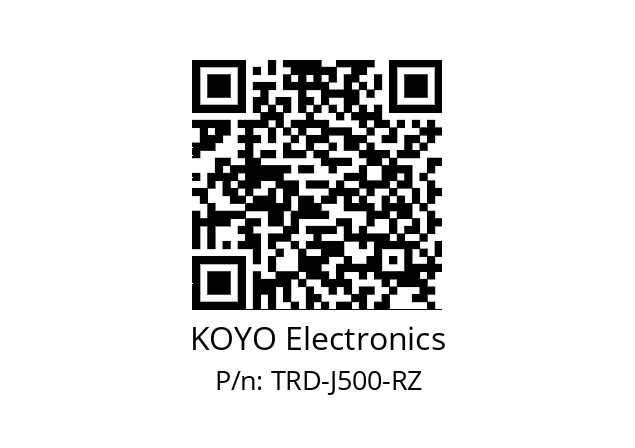   KOYO Electronics TRD-J500-RZ