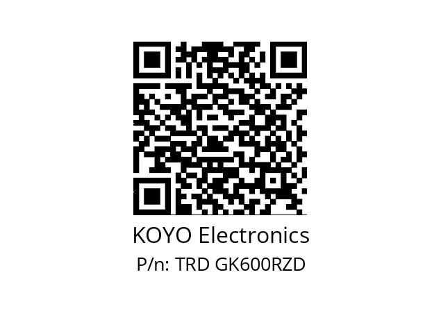   KOYO Electronics TRD GK600RZD