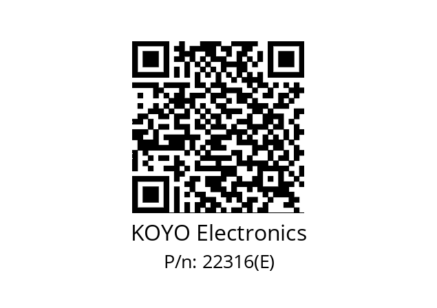   KOYO Electronics 22316(E)