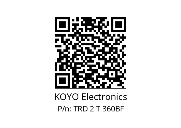   KOYO Electronics TRD 2 T 360BF