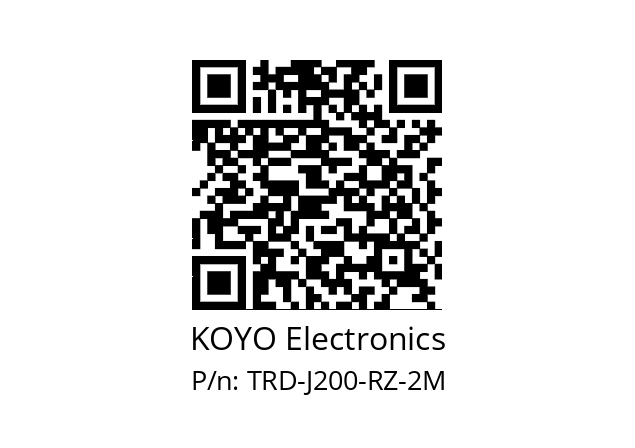   KOYO Electronics TRD-J200-RZ-2M