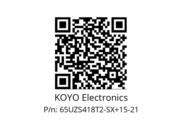   KOYO Electronics 65UZS418T2-SX+15-21