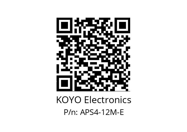   KOYO Electronics APS4-12M-E