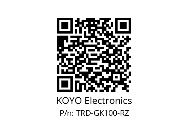   KOYO Electronics TRD-GK100-RZ