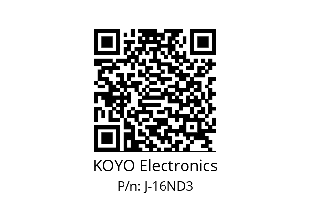   KOYO Electronics J-16ND3