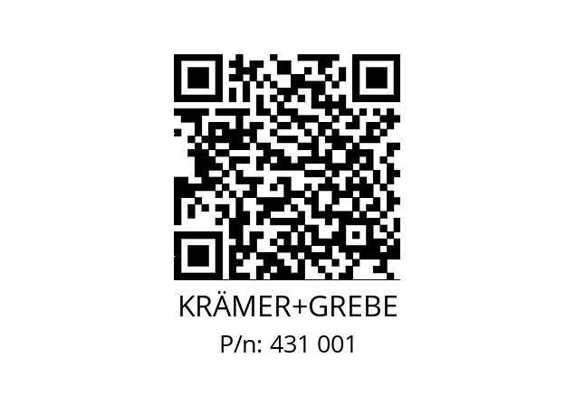   KRÄMER+GREBE 431 001