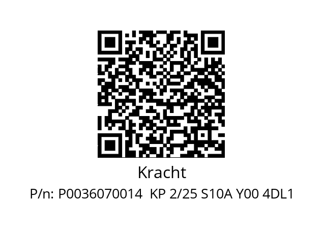   Kracht P0036070014  KP 2/25 S10A Y00 4DL1