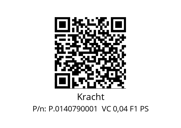   Kracht P.0140790001  VC 0,04 F1 PS