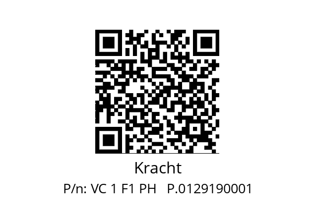   Kracht VC 1 F1 PH   P.0129190001