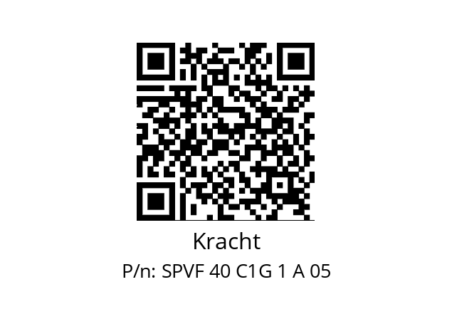   Kracht SPVF 40 C1G 1 A 05