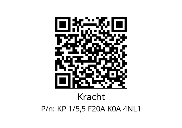   Kracht KP 1/5,5 F20A K0A 4NL1