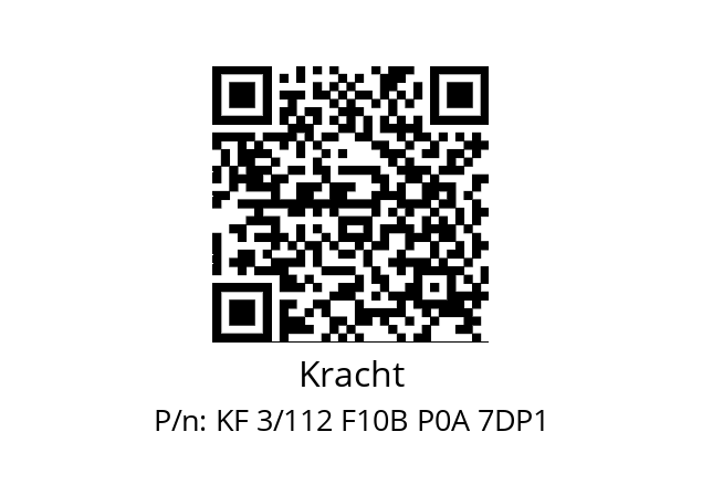   Kracht KF 3/112 F10B P0A 7DP1