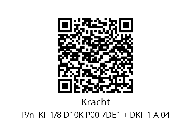   Kracht KF 1/8 D10K P00 7DE1 + DKF 1 A 04