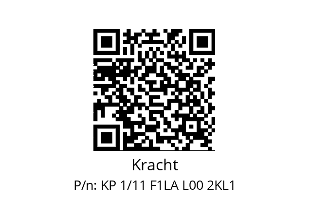   Kracht KP 1/11 F1LA L00 2KL1