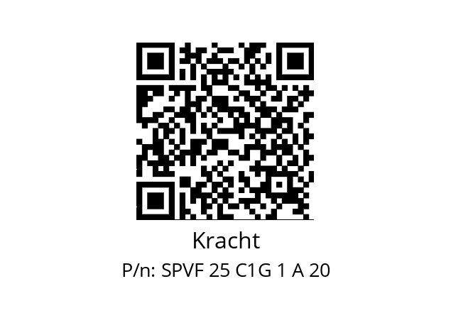   Kracht SPVF 25 C1G 1 A 20