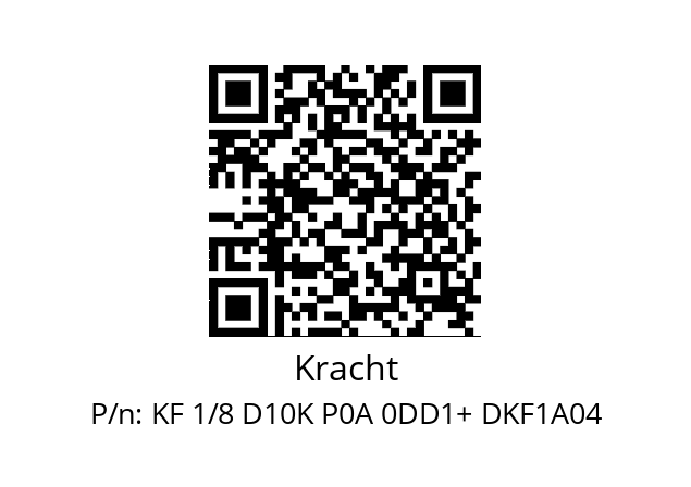   Kracht KF 1/8 D10K P0A 0DD1+ DKF1A04