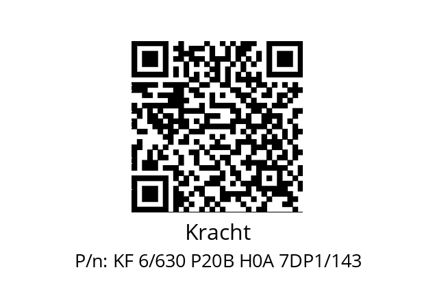   Kracht KF 6/630 P20B H0A 7DP1/143