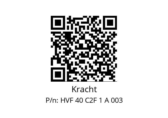   Kracht HVF 40 C2F 1 A 003