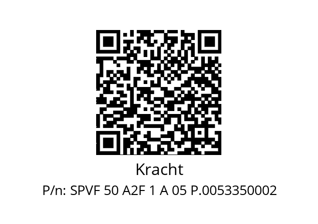   Kracht SPVF 50 A2F 1 A 05 P.0053350002