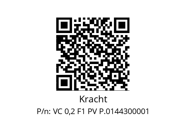   Kracht VC 0,2 F1 PV P.0144300001