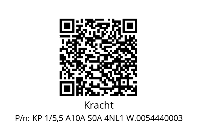   Kracht KP 1/5,5 A10A S0A 4NL1 W.0054440003