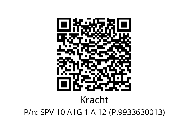   Kracht SPV 10 A1G 1 A 12 (P.9933630013)