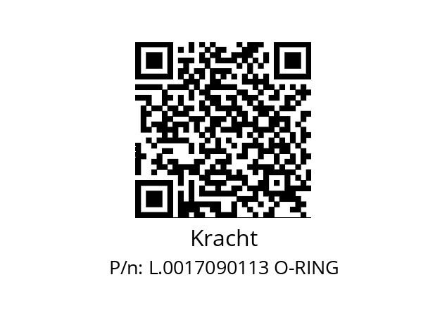   Kracht L.0017090113 O-RING