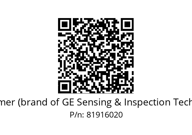   Krautkramer (brand of GE Sensing & Inspection Technologies) 81916020