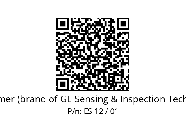   Krautkramer (brand of GE Sensing & Inspection Technologies) ES 12 / 01