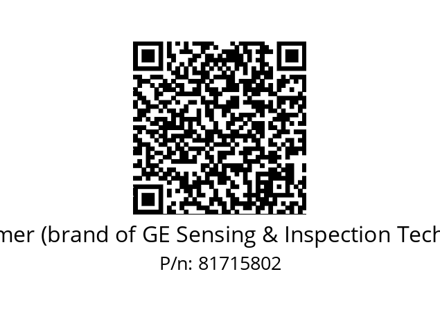   Krautkramer (brand of GE Sensing & Inspection Technologies) 81715802