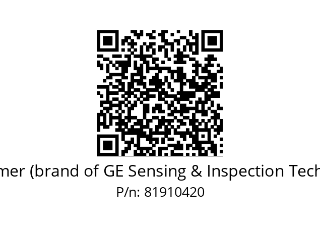   Krautkramer (brand of GE Sensing & Inspection Technologies) 81910420