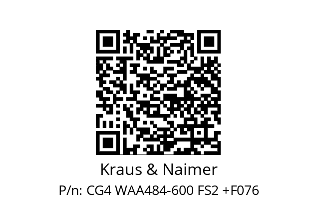   Kraus & Naimer CG4 WAA484-600 FS2 +F076