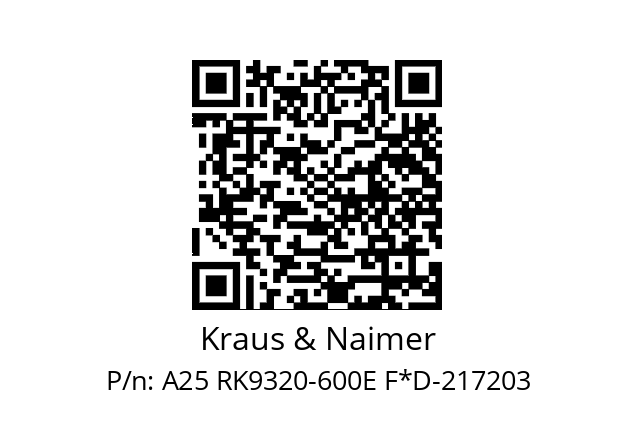   Kraus & Naimer A25 RK9320-600E F*D-217203