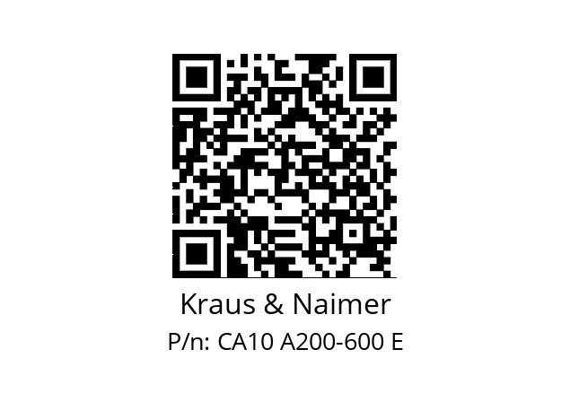   Kraus & Naimer CA10 A200-600 E